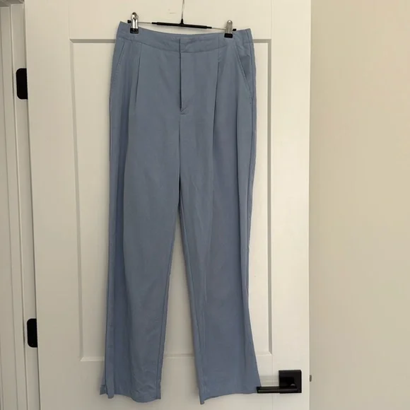 GAP High Rise SoftSuit Trousers Light Blue - Picture 2 of 4